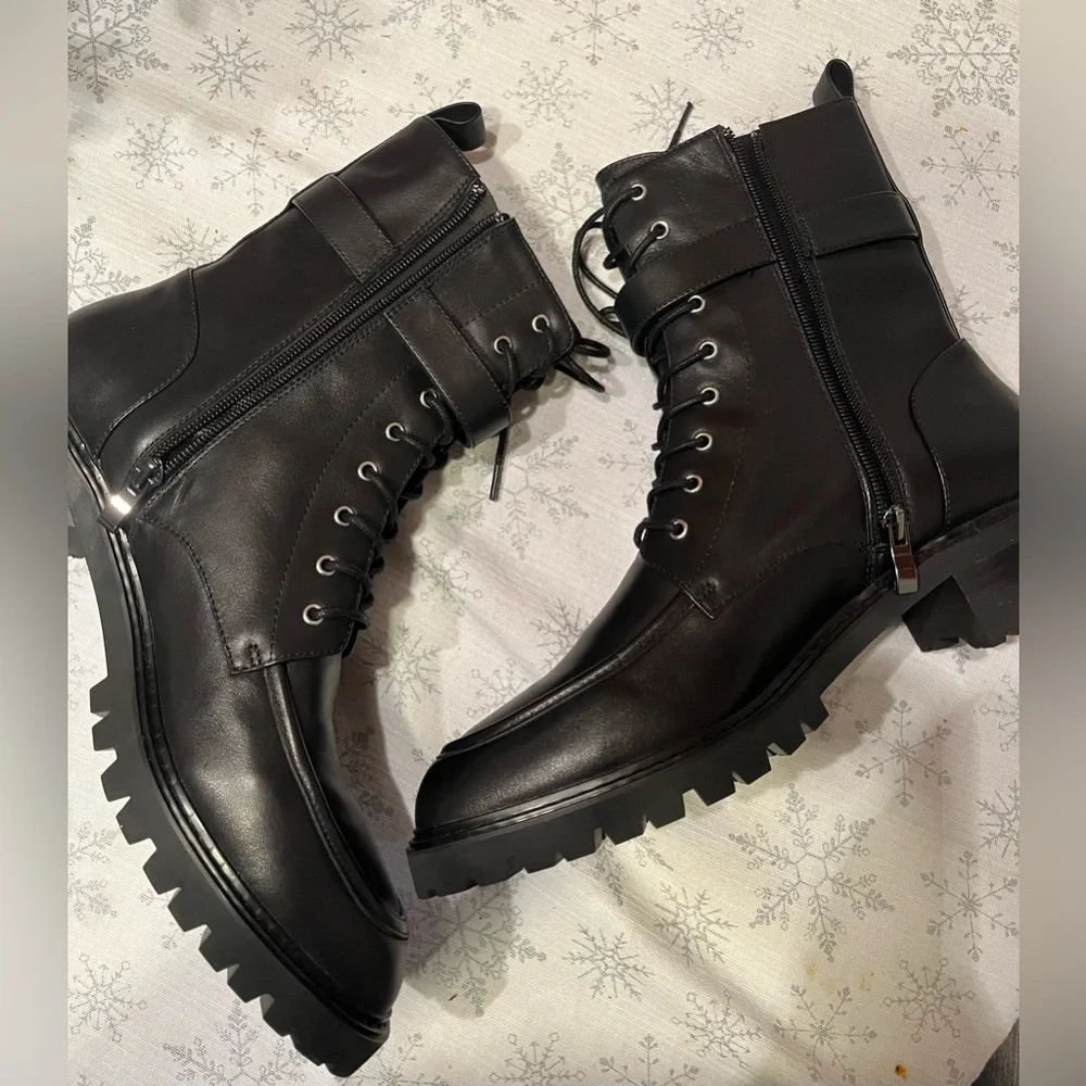 New French Connection Women’s Peri Boots – Black – Size 10